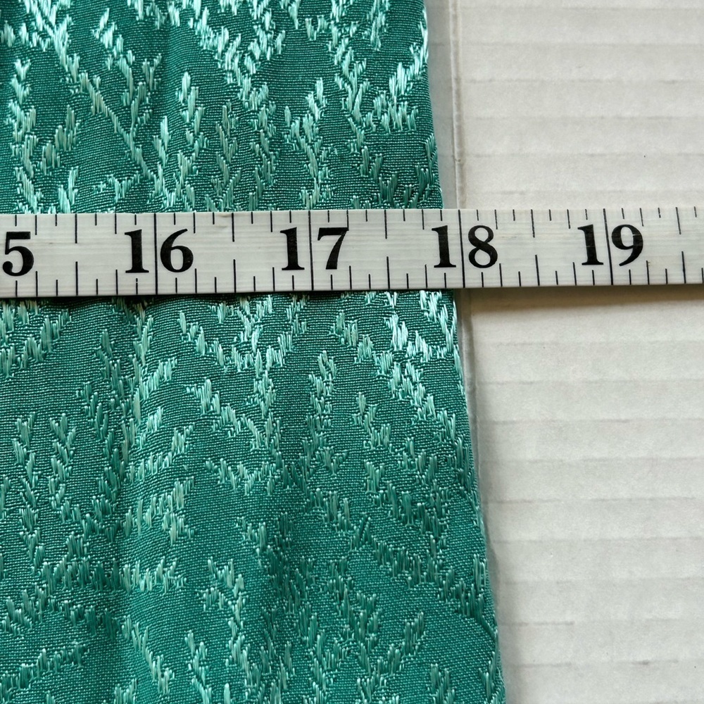 Citron Santa Monica MED 100% rayon mint turquoise cottagecore Dress - Picture 8 of 11